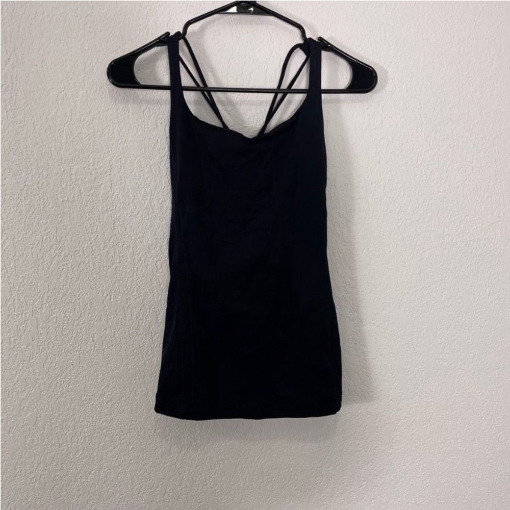 Lululemon Black Strappy Back Tank Top